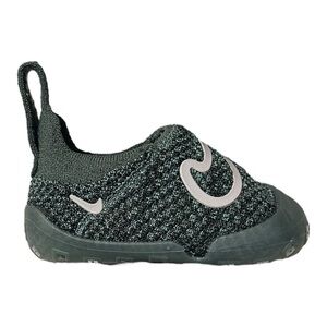 Nike Size 3C Swoosh 1 Vintage Green Logo Flyknit Infant Shoe FB3244-001 NEW